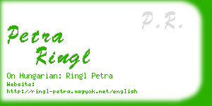 petra ringl business card